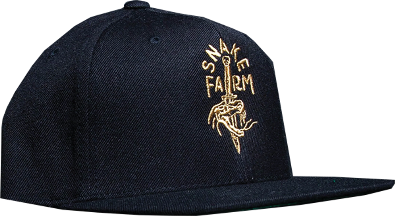 SNAKE FARM CROWN 3.0 HAT ADJ-BLACK