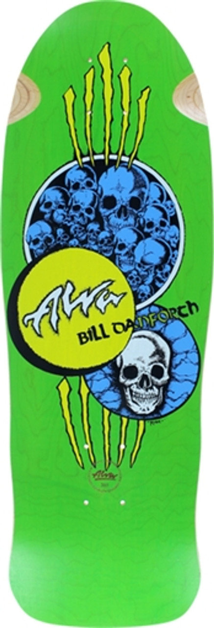 Alva Danforth Circle Skulls Grn Dk-10X30 Reissue