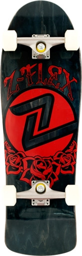 Z-FLEX Z-SKATE ROSE SKATEBOARD COMPLETE-9.8x31.5 BLACK