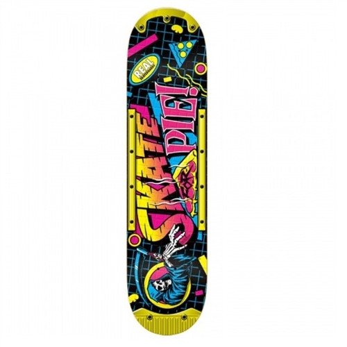 Real Skate 4 Pie Slick Skateboard Deck White 8.25 | Boardparadise.com