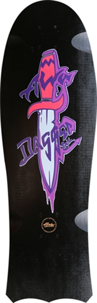 Alva 1985 Dagger Tail Skateboard Deck-10X31 Black