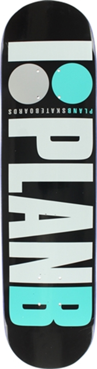 Plan B Og Skateboard Deck-8.0 Blk/Teal/Wht/Grey | Boardparadise.com