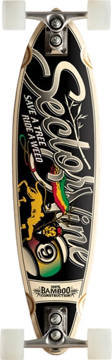 SECTOR 9 BAMBOO HOT STEPPA SIDEWNDR Skateboard Complete-8.37x32.5
