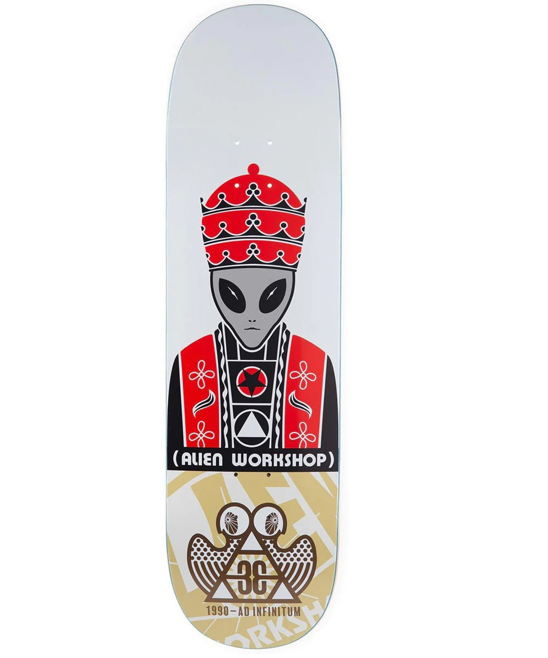 Alien Workshop Priest Skate Deck White Red 8.75