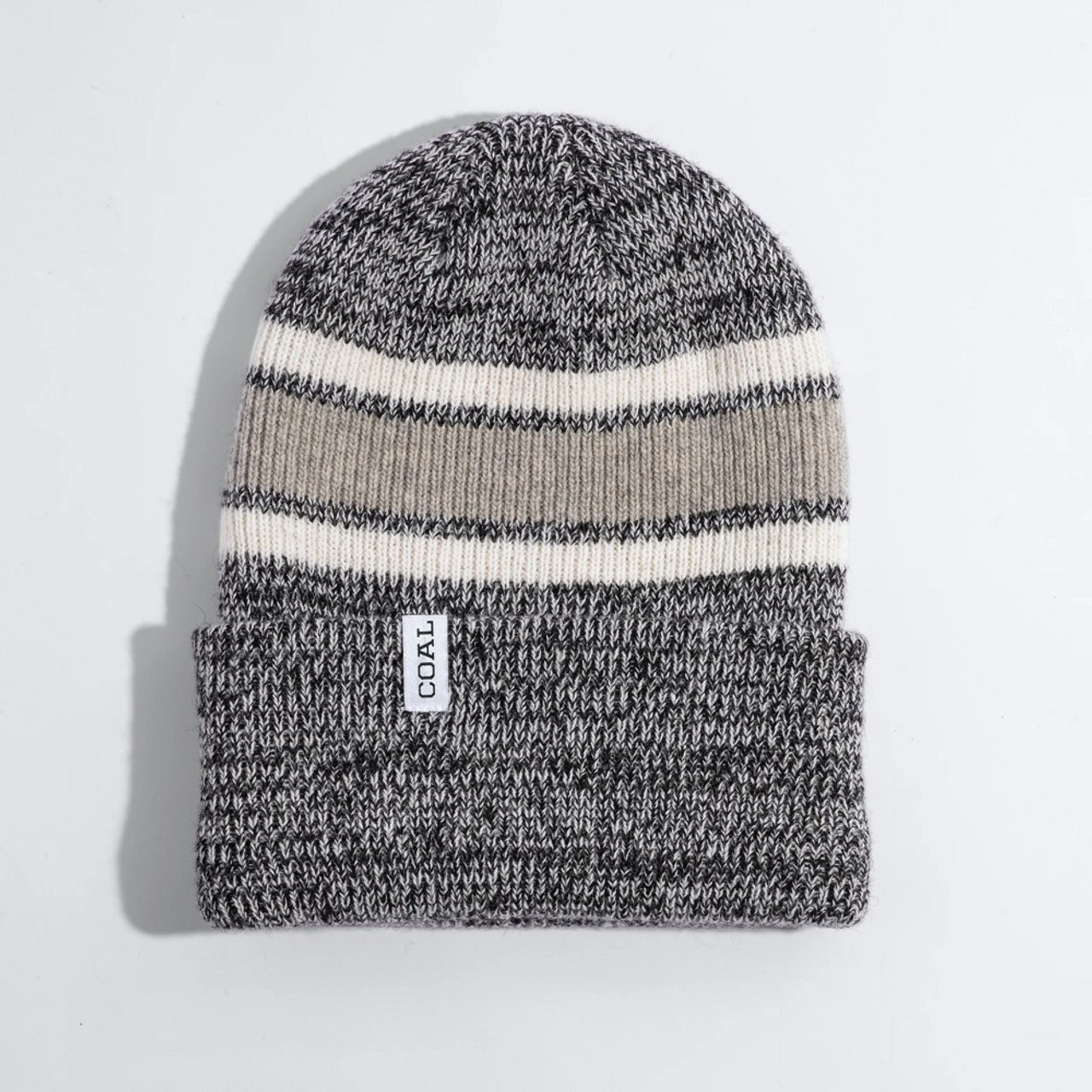 Coal Haines Beanie Recycled Wool Black Marble OneSize