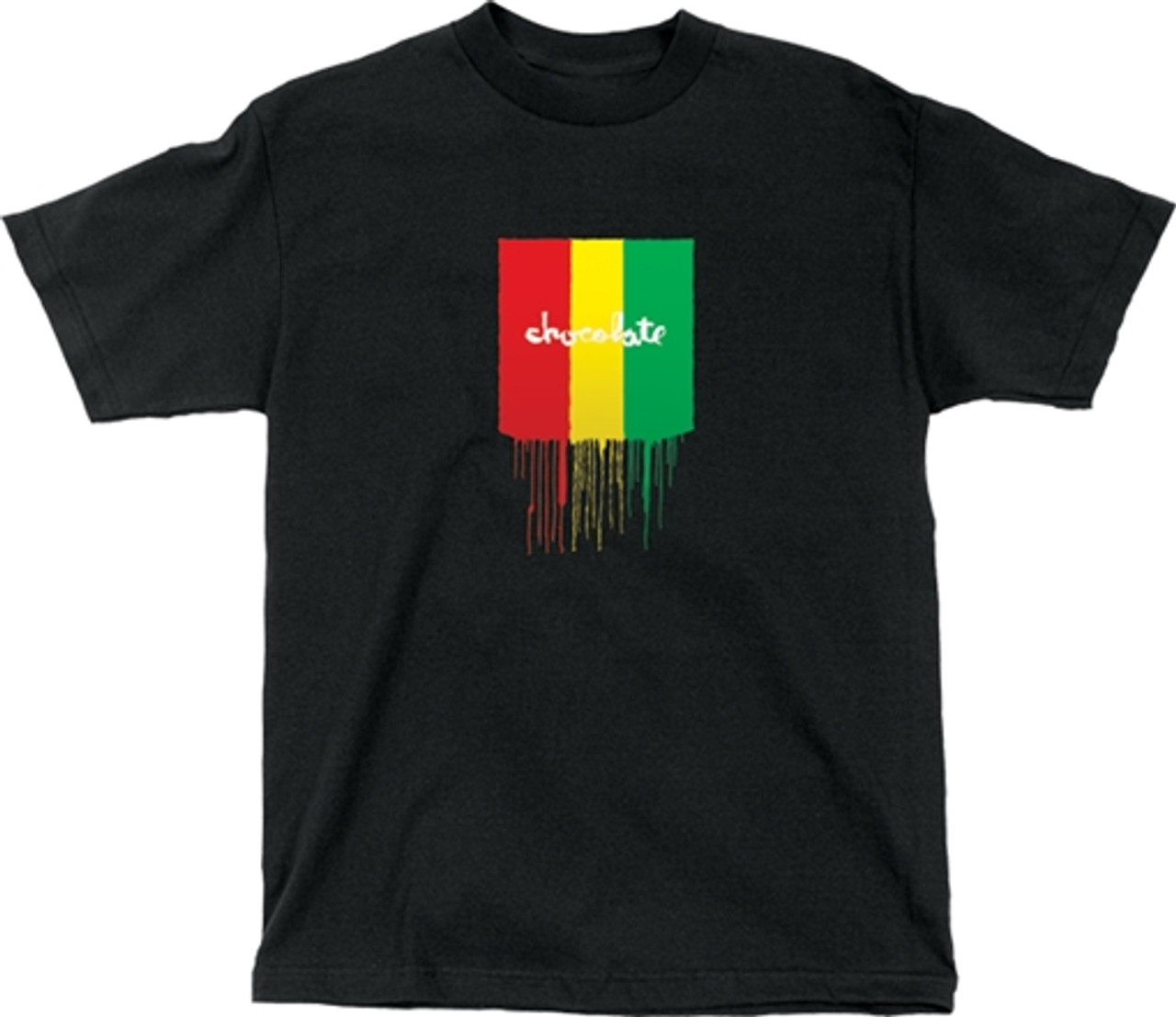 CHOCOLATE RASTA SQUARE CHUNKTONE SS Tshirt M-BLACK