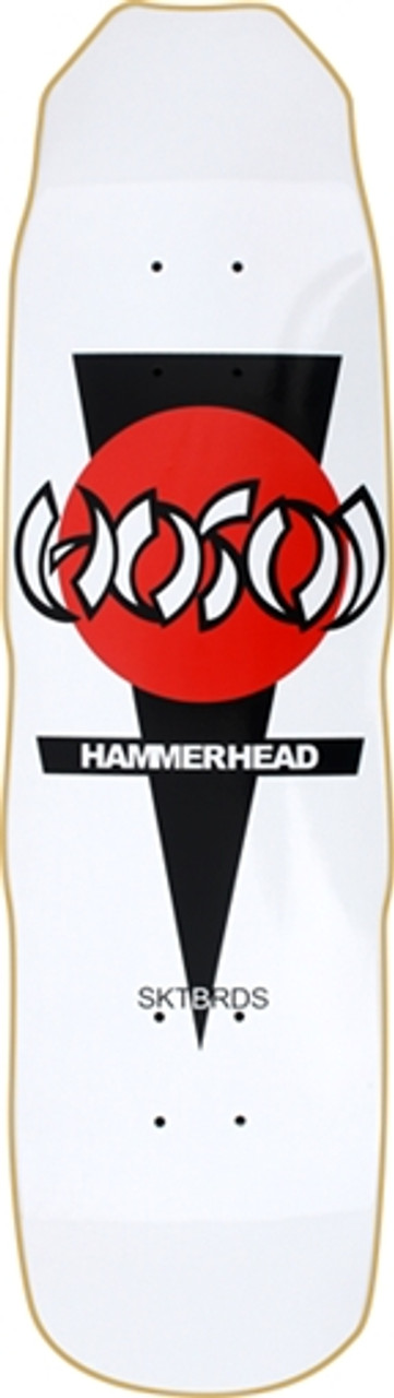 HOSOI HAMMERHEAD OG MICRO SKATEBOARD DECK -7.875x27.5 WHITE