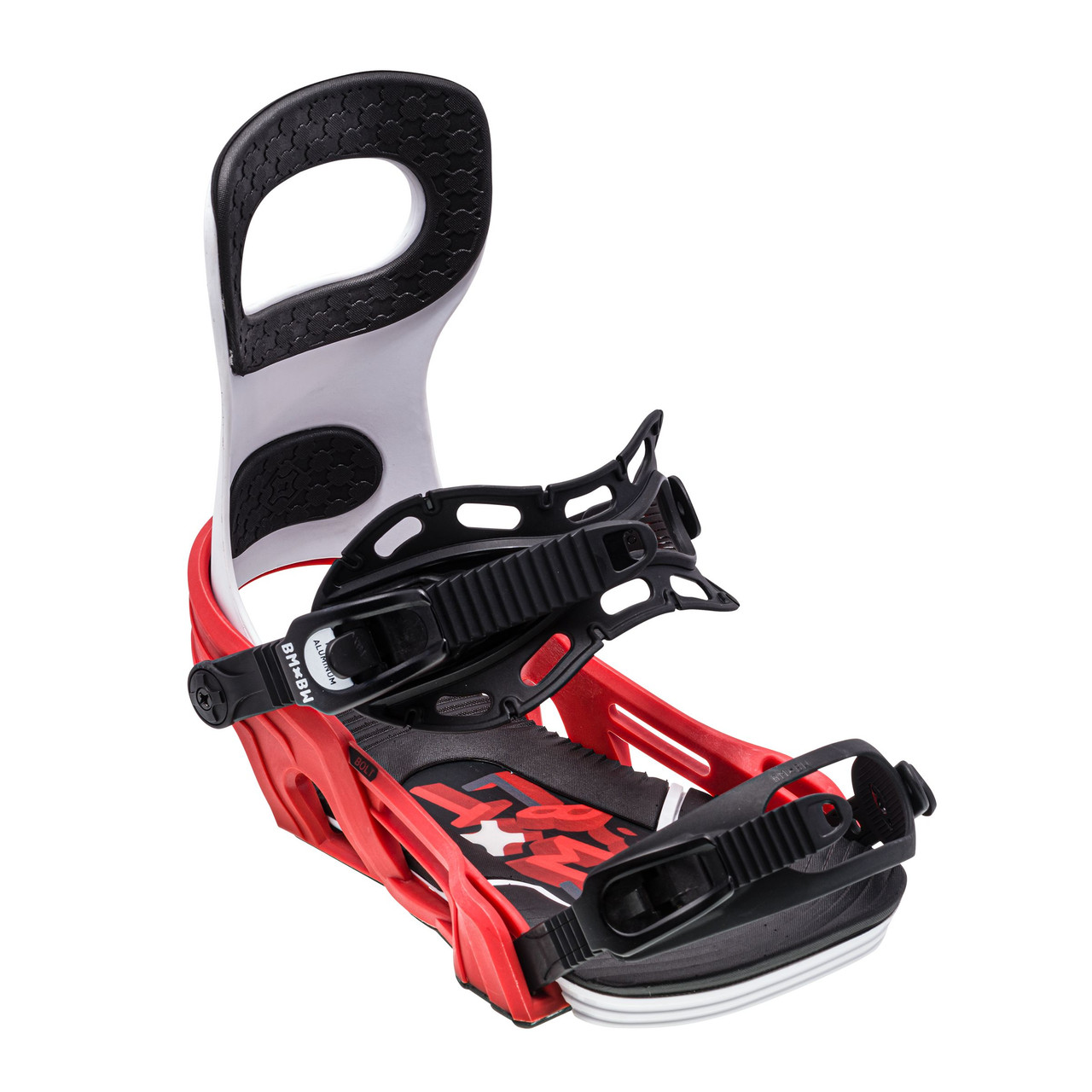 Bent Metal Bolt Bindings White Red Medium