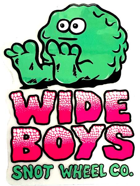 SNOT WIDE BOYS STICKER 2.25x3.12" PINK