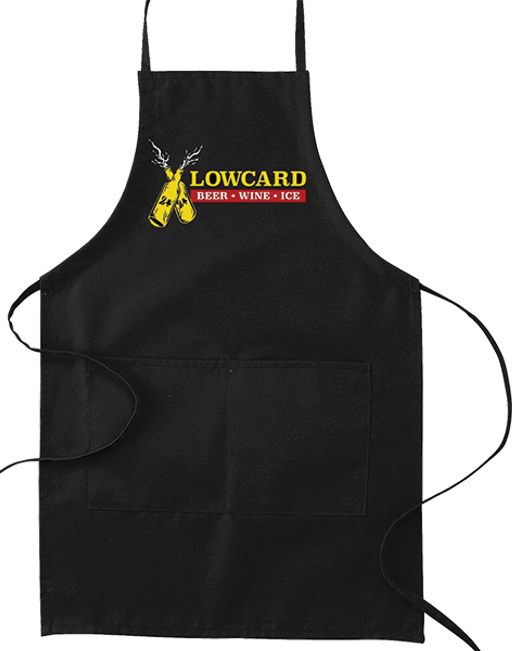 LOWCARD LIQUOR STORE RUN BBQ APRON BLACK