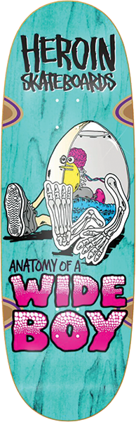Heroin Anatomy of a Wide Boy Egg Skateboard Deck - Thumbnail 3