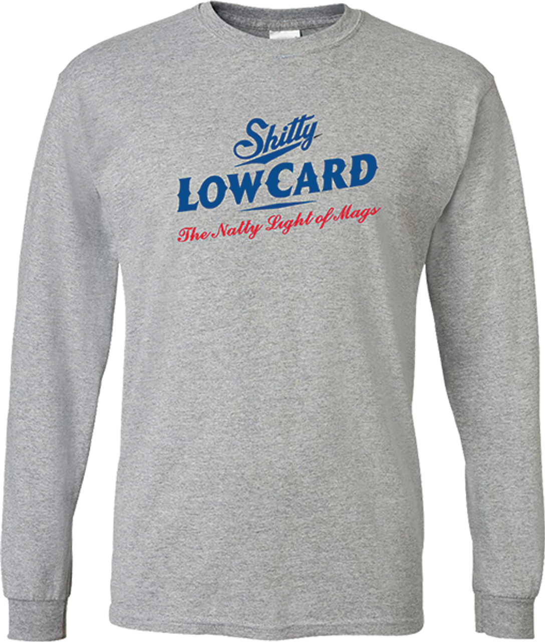 LOWCARD NATTY LOGO LONGSLEEVE LARGE HEATHER GREY