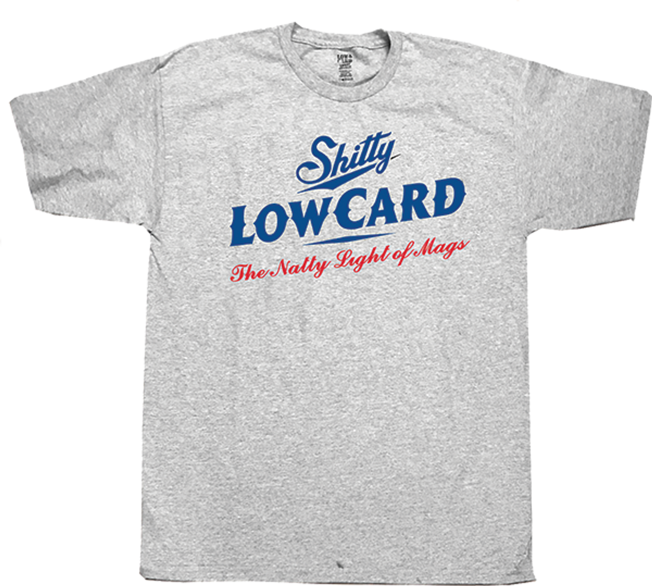 LOWCARD NATTY LOGO SS TSHIRT SMALL HEATHER GREY