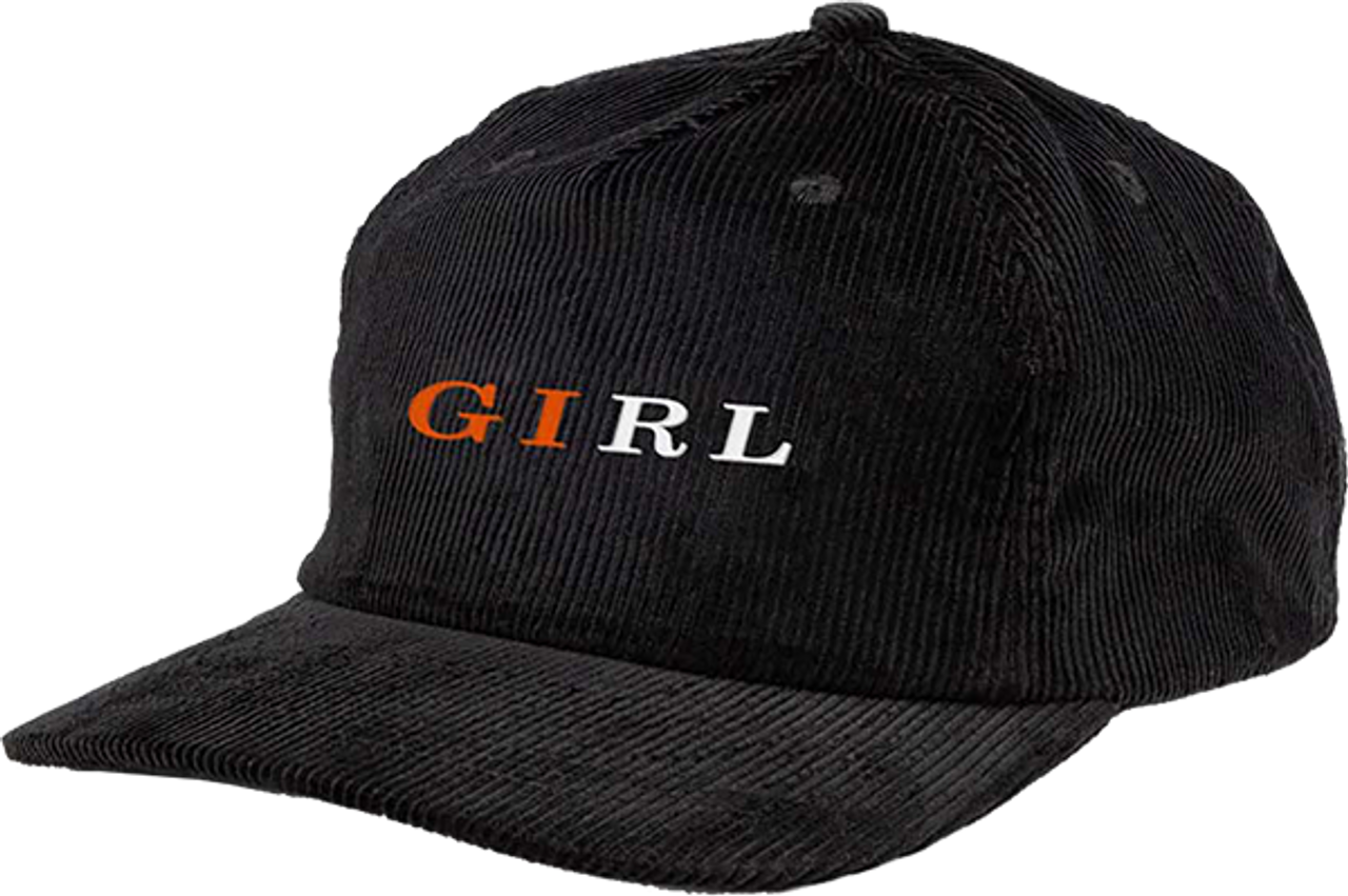 GIRL SERIF 5P CORD HAT ADJ-BLACK
