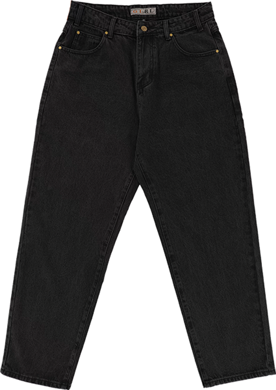 GIRL JEANS 38 WASHED BLACK