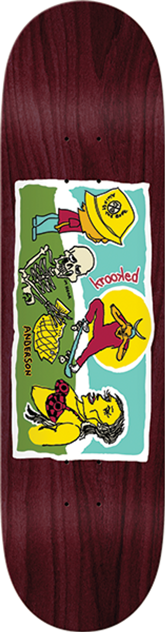 KROOKED ANDERSON BONE SKATE DECK-8.38