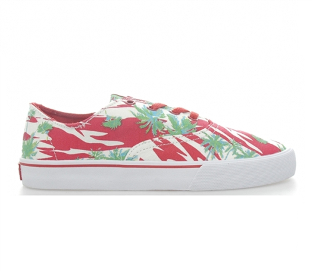 Supra Wrap Lo Shoes Red Print