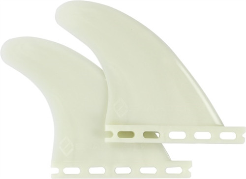 Shapers SX Future Quad Rear Side Bite Fins White Set of 2
