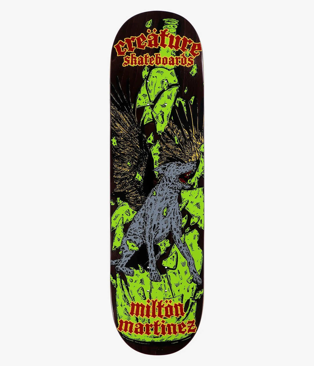 Creature Martinez Branca Pro Skate Deck Green Black 8.6