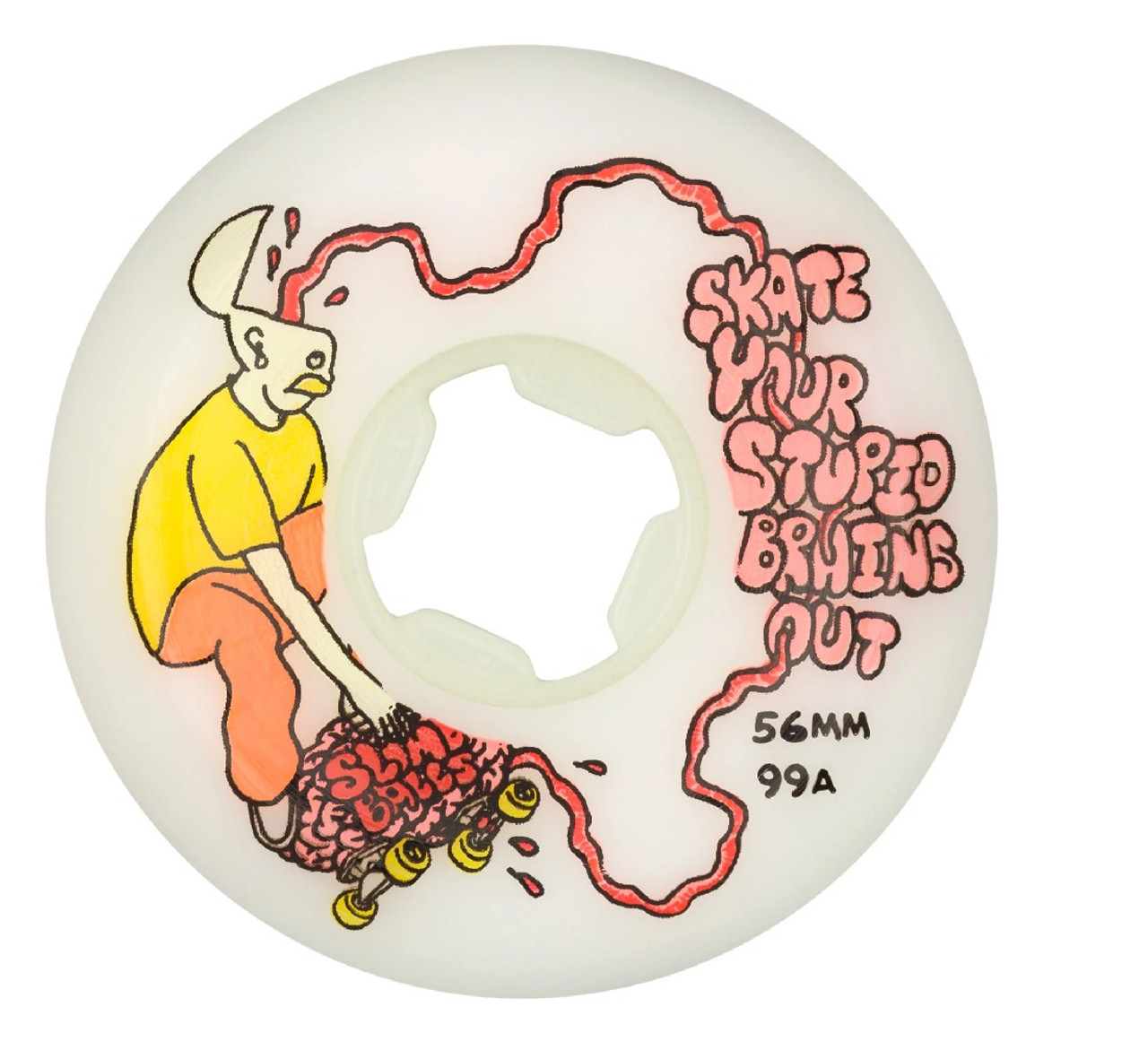 Slime Balls Stupid Brains Speed Balls Wheels Set White 56mm99a