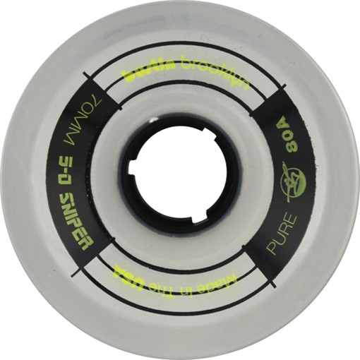 Bustin FiveO Sniper 70Mm 80A Clear Skateboard Wheels