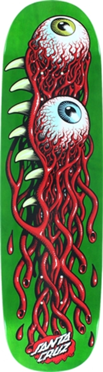 Santa Cruz Eye Pod Skateboard Deck-8.5 Grn/Red