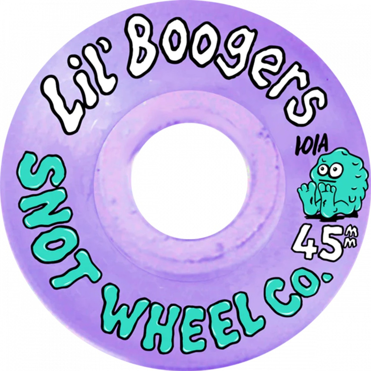 SNOT Lil Boogers Swirls Wheels Set Clear Purple 45mm/101a