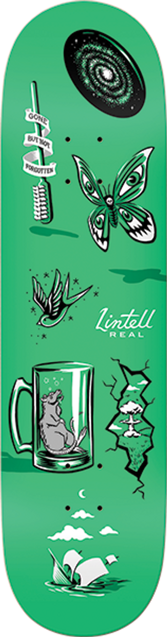 REAL LINTELL REVEALING SKATE DECK-8.28