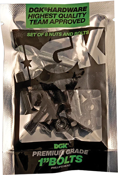 DGK PREMIUM HARDWARE SET 1" PHILLIPS ANODIZED/BLK