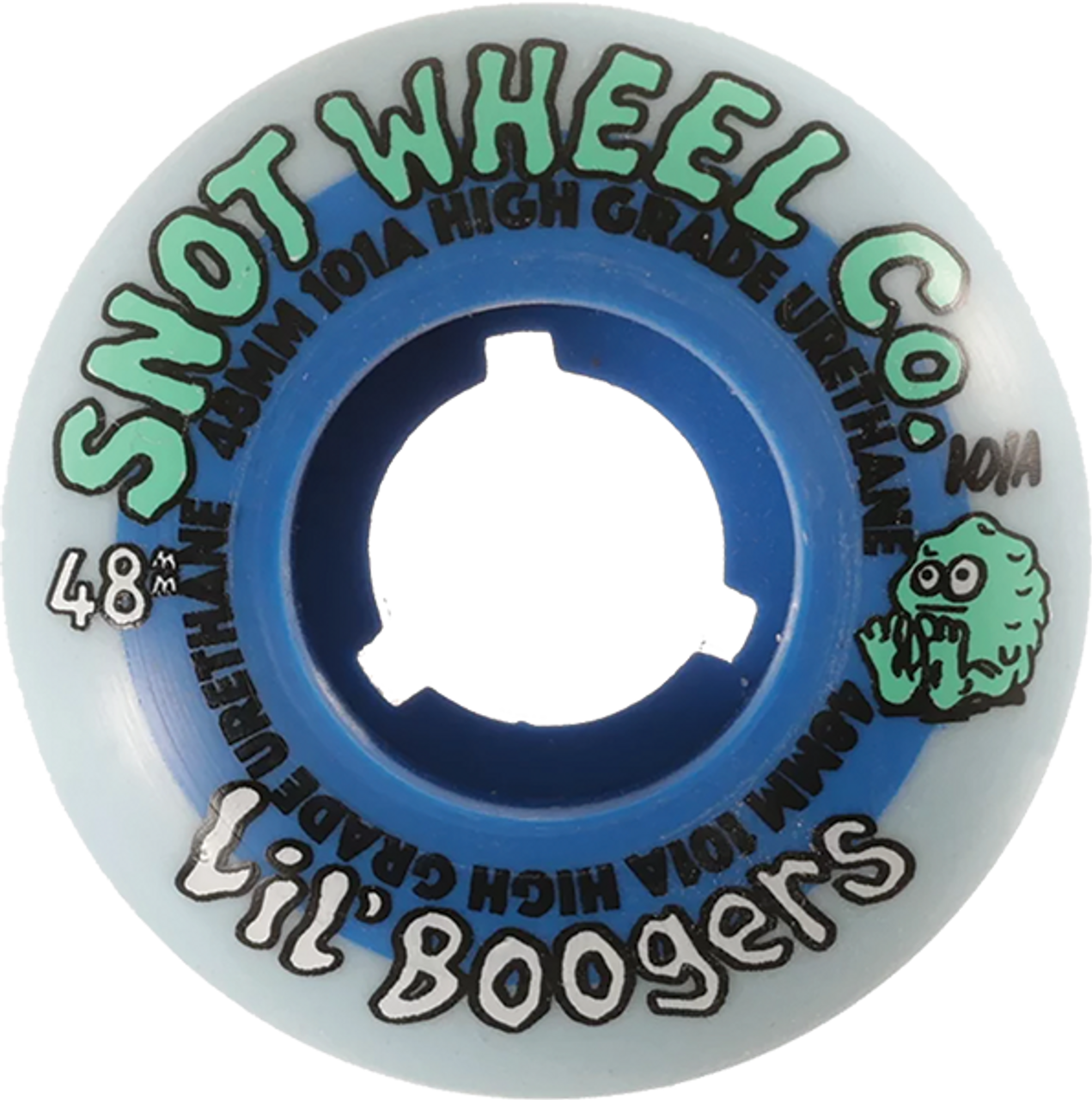 SNOT LIL BOOGERS 48MM 101A WHT/BLUE WHEELS SET