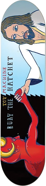TOY MACHINE BURY THE HATCHET SYM SKATEBOARD DECK-8.5