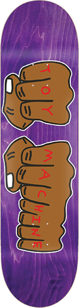 TOY MACHINE FISTS NEW 002 SKATEBOARD DECK-8.25 ASSORTED