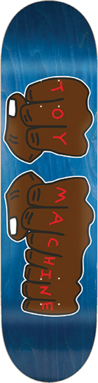 TOY MACHINE FISTS NEW 001 SKATEBOARD DECK-7.75 ASSORTED