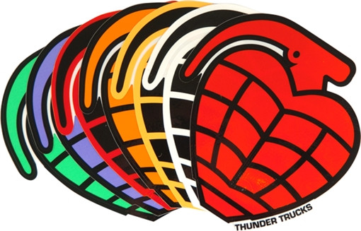 THUNDER GRENADE DIE-CUT LG DECAL STICKER single