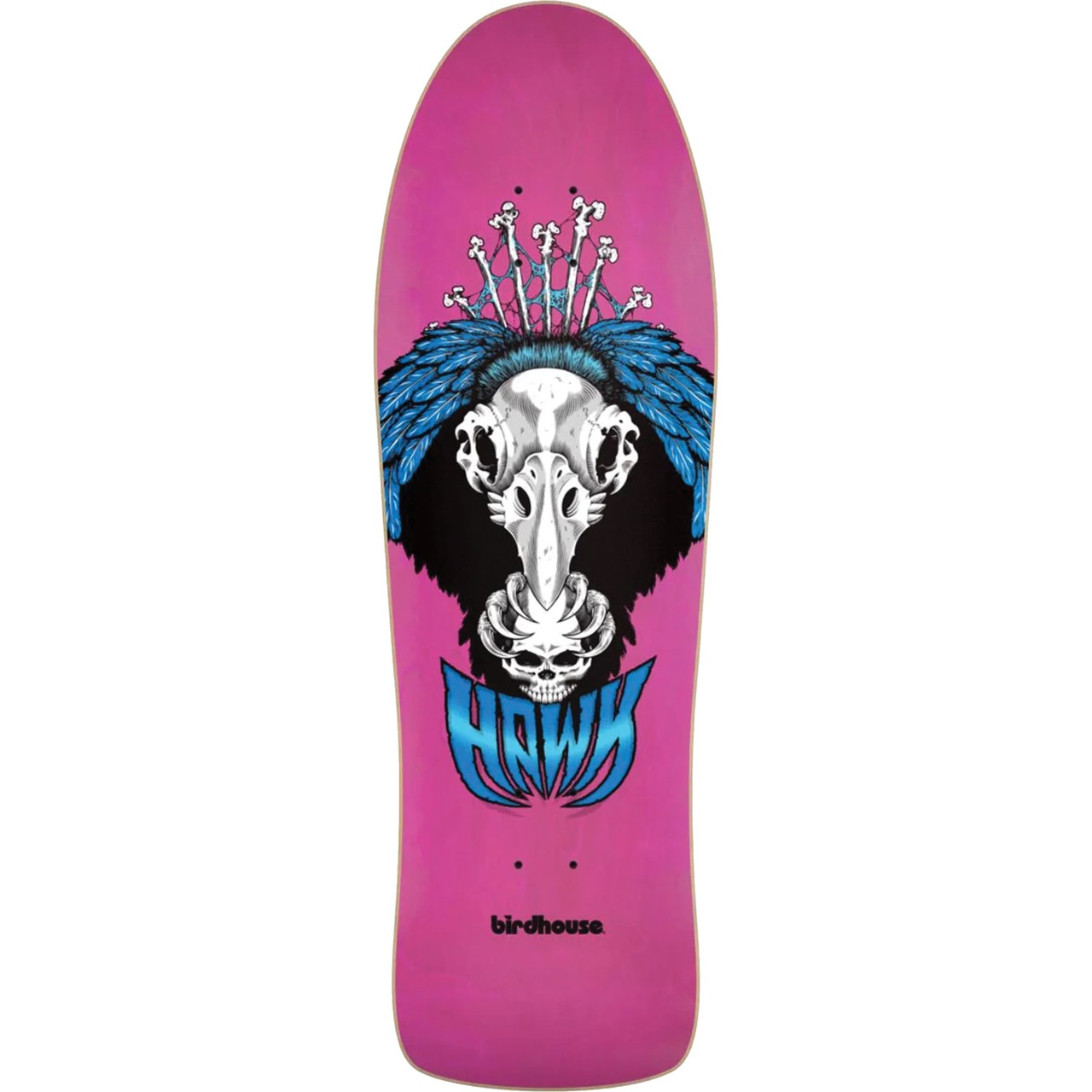 Birdhouse Hawk Vulture Shaped Skate Deck Pink 10.25x32.75