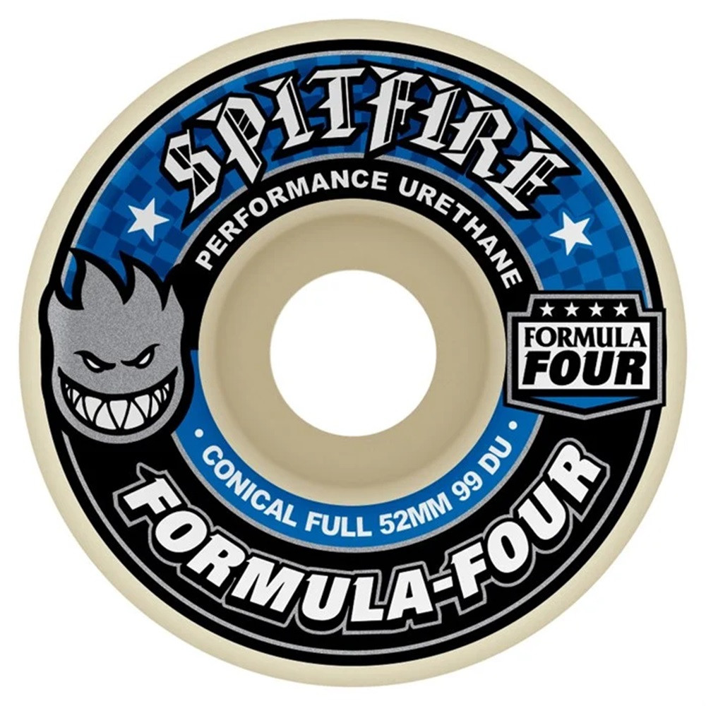 Spitfire F4 Conical Full Wheels Set Seafoam Blue Blue 54mm/99d