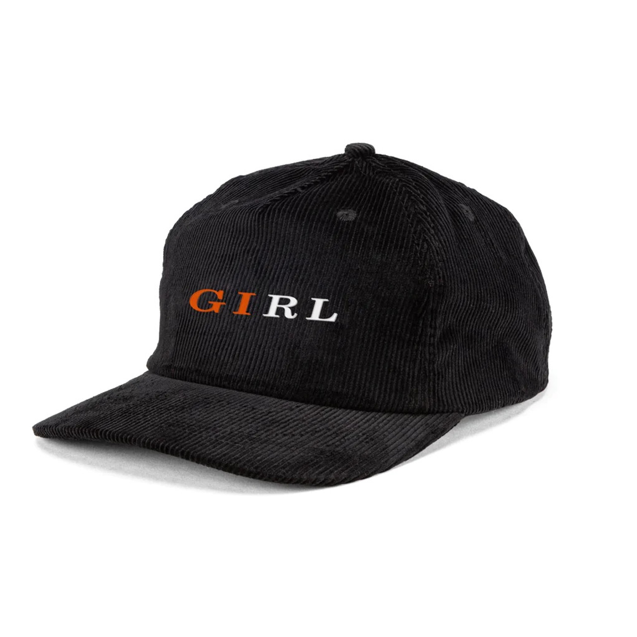 Girl Serif Cord Hat Black Snapback
