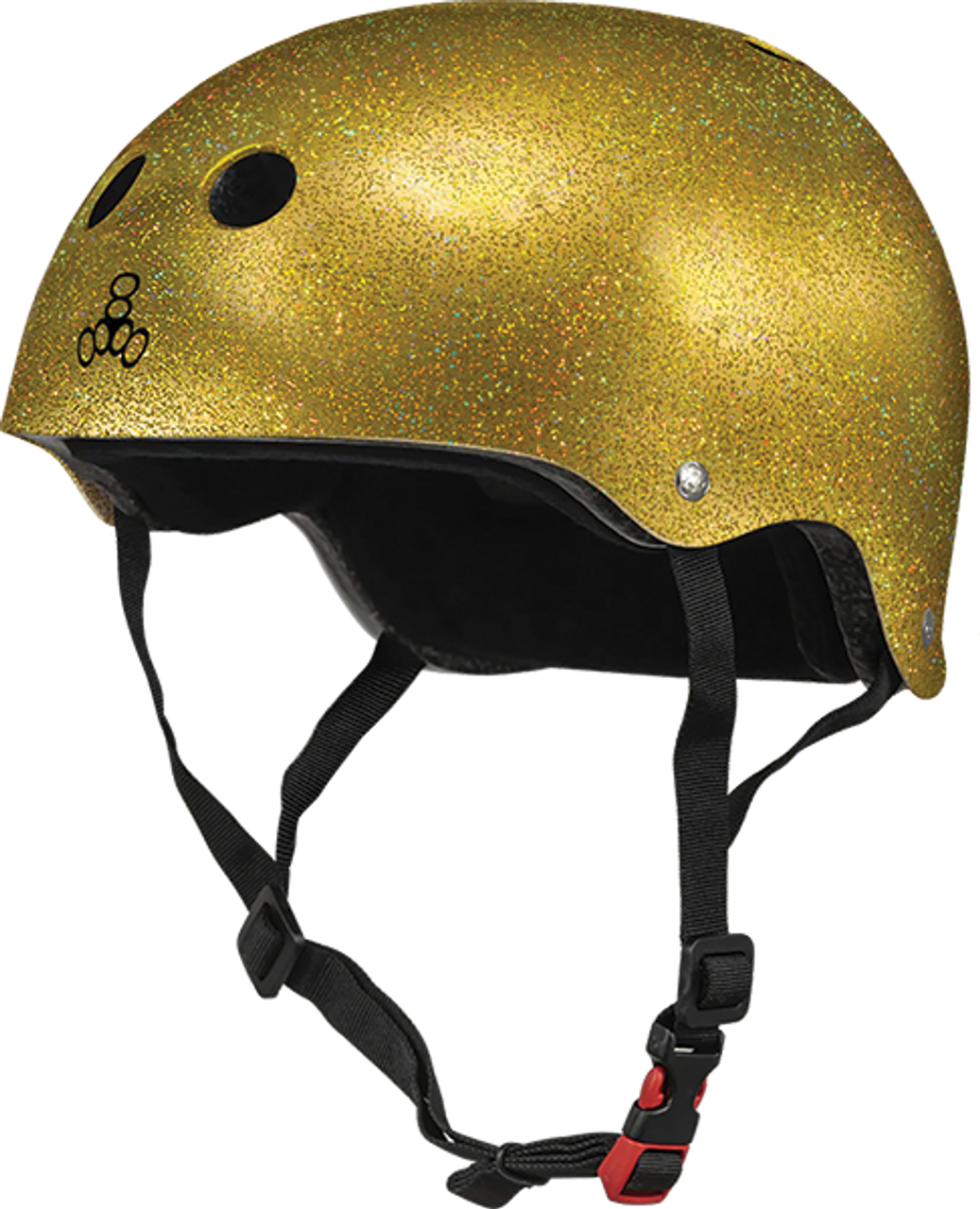 TRIPLE 8 CERTIFIED SWEATSAVER SMALL/MEDIUM GOLD GLITTER