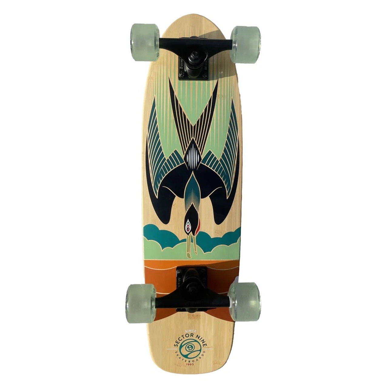 Sector 9 Bambino Raider Skateboard Complete Teal Blue 7.5x26.5
