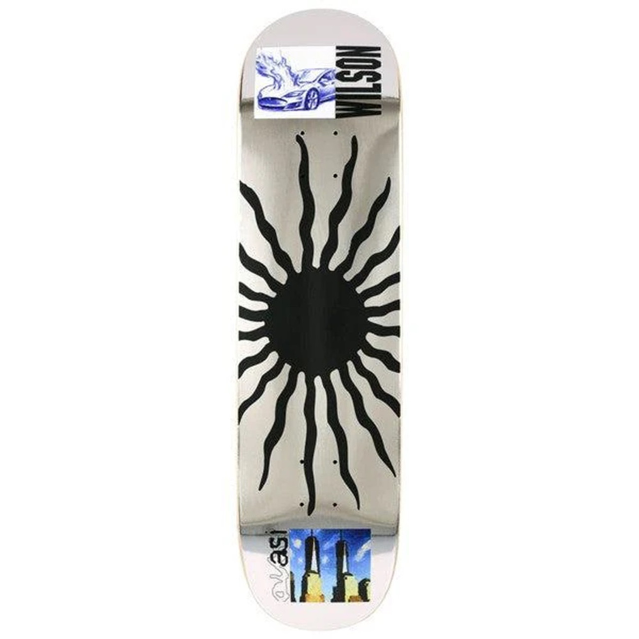 Quasi Wilson Towa Skate Deck Silver 8.25