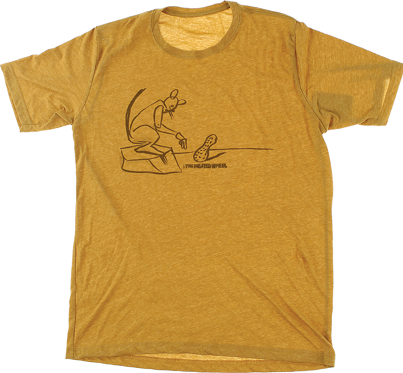 THE HEATED WHEEL PEANUT PONDER SS TSHIRT XLARGE GOLD