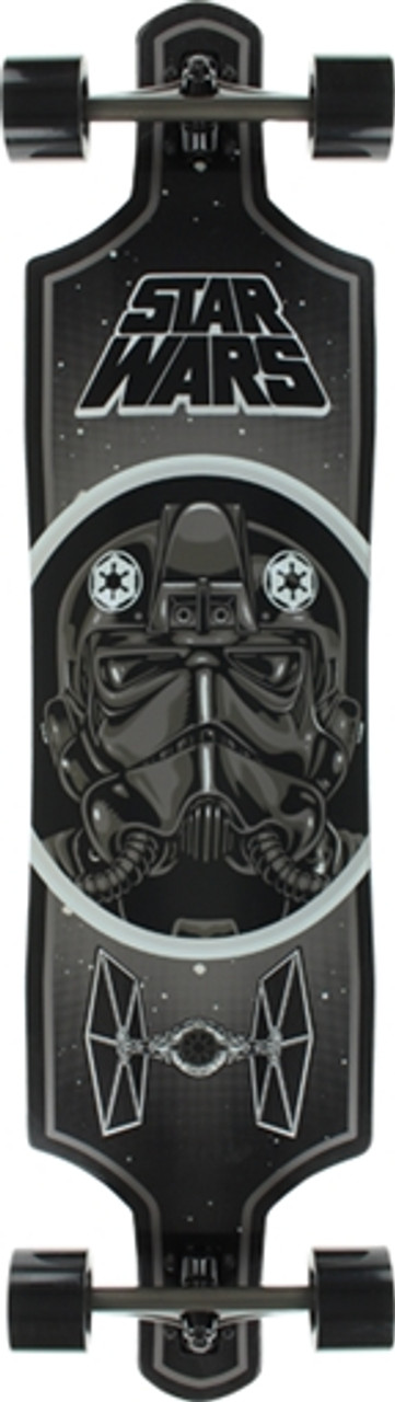 SANTA CRUZ STAR WARS TIE FIGHTER DROP-THRU SKATEBOARD COMPLETE-10x40