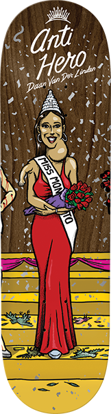 ANTI HERO VAN DER LINDEN MISS CORPORATE GREED SKATEBOARD DECK 8.5