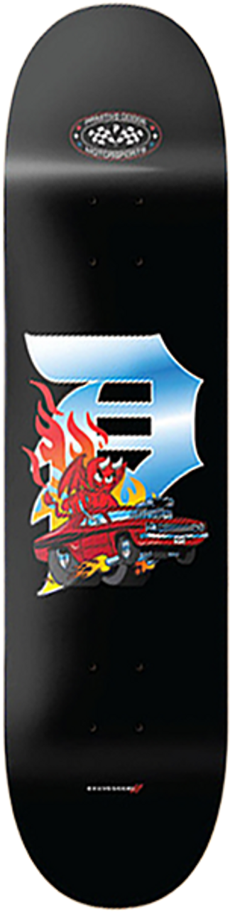 PRIMITIVE DODGE ROADSTER SKATEBOARD DECK-8.0 BLACK
