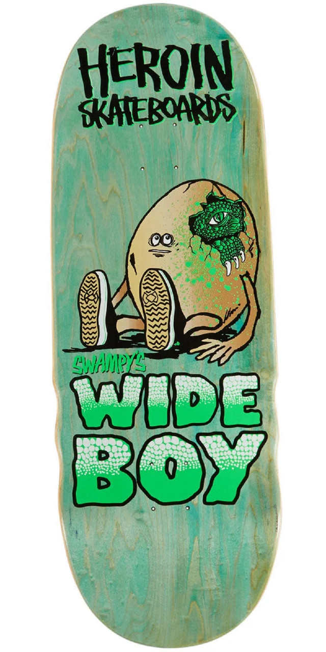 Heroin Swampy Wide Boy Skateboard Deck