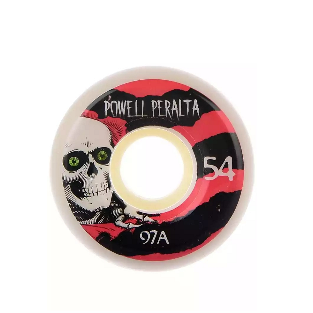 Powell Peralta Park Ripper Skate Wheels Set White Red 54mm/97a