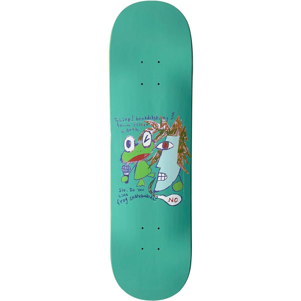 FROG Do You Like Frog Skateboard Deck Green 8.38
