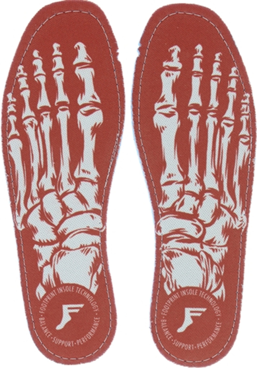 FOOTPRINT KINGFOAM SKELETON RED 9-9.5 INSOLES