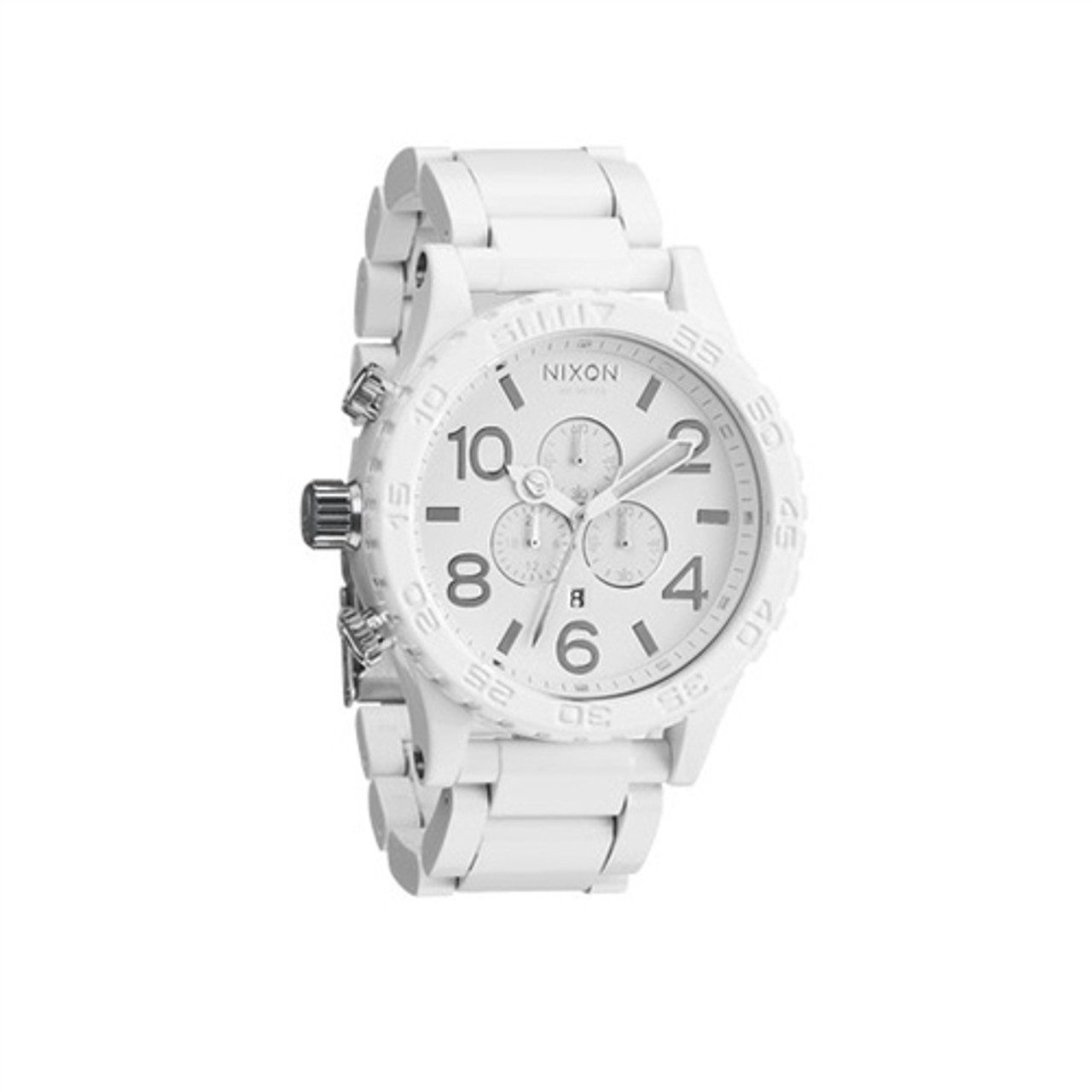 NIXON 51-30 Chrono All White Silver Watch