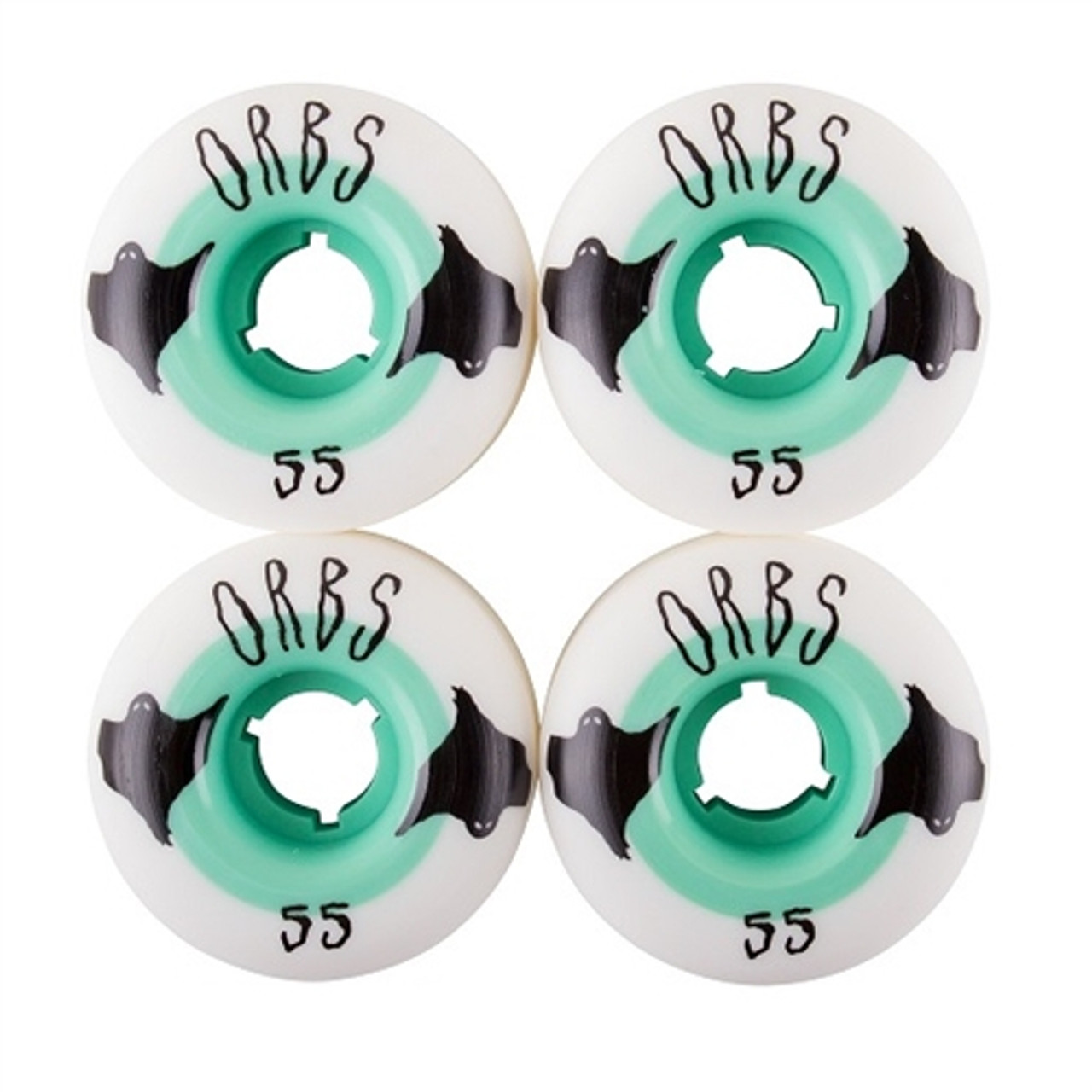 Welcome Orbs Poltergeist Wheels White Teal 55mm